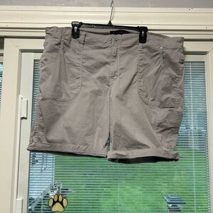 grey bermuda zip up shorts 20 W